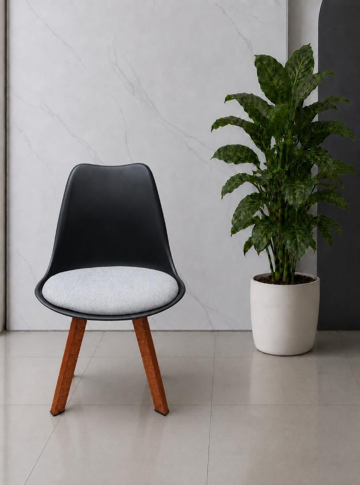 টিউলিপ চেয়ার ব্ল্যাক — Tulip Chair — ছবি 2